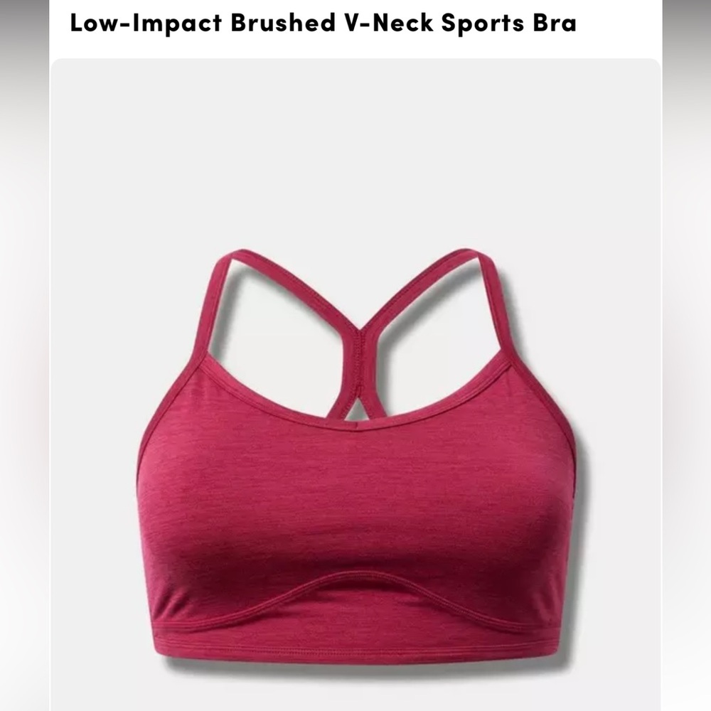 Torrid Active Low-Impact Brushed V-Neck Sports Bra Size 3x